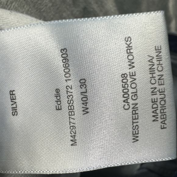 Silver Jeans Co Eddie Mens 40x30 Blue Athletic Fit Tapered - Picture 10 of 12